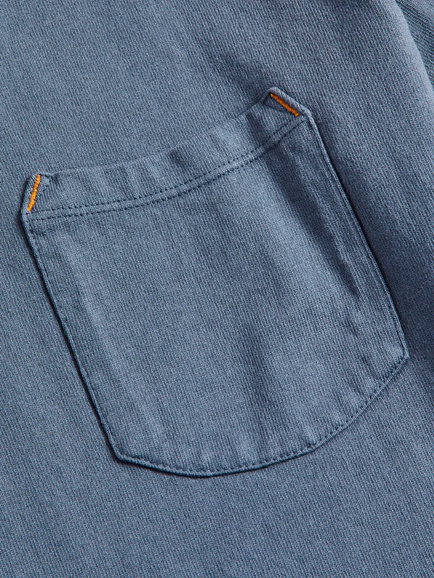 13oz Pocket T-Shirt in Faded Blue