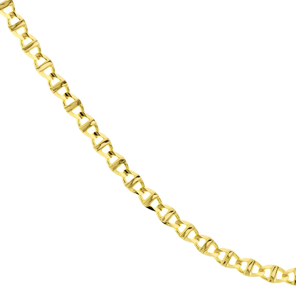 14k Yellow Gold Mariner Link Chain