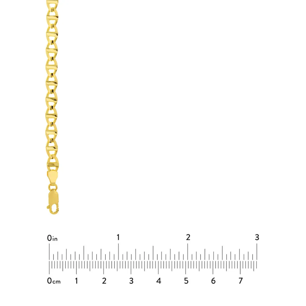 14k Yellow Gold Mariner Link Chain
