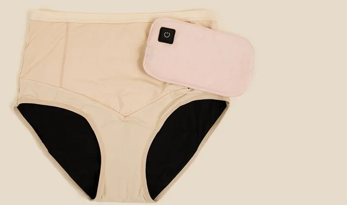 2 Adults High Absorbent Period Panties With Heating Pad