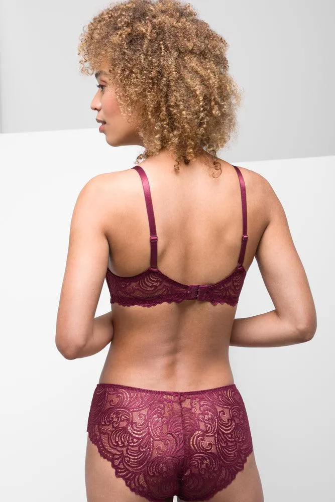3 Pack Lace Boylegs Burgundy, Natural & White