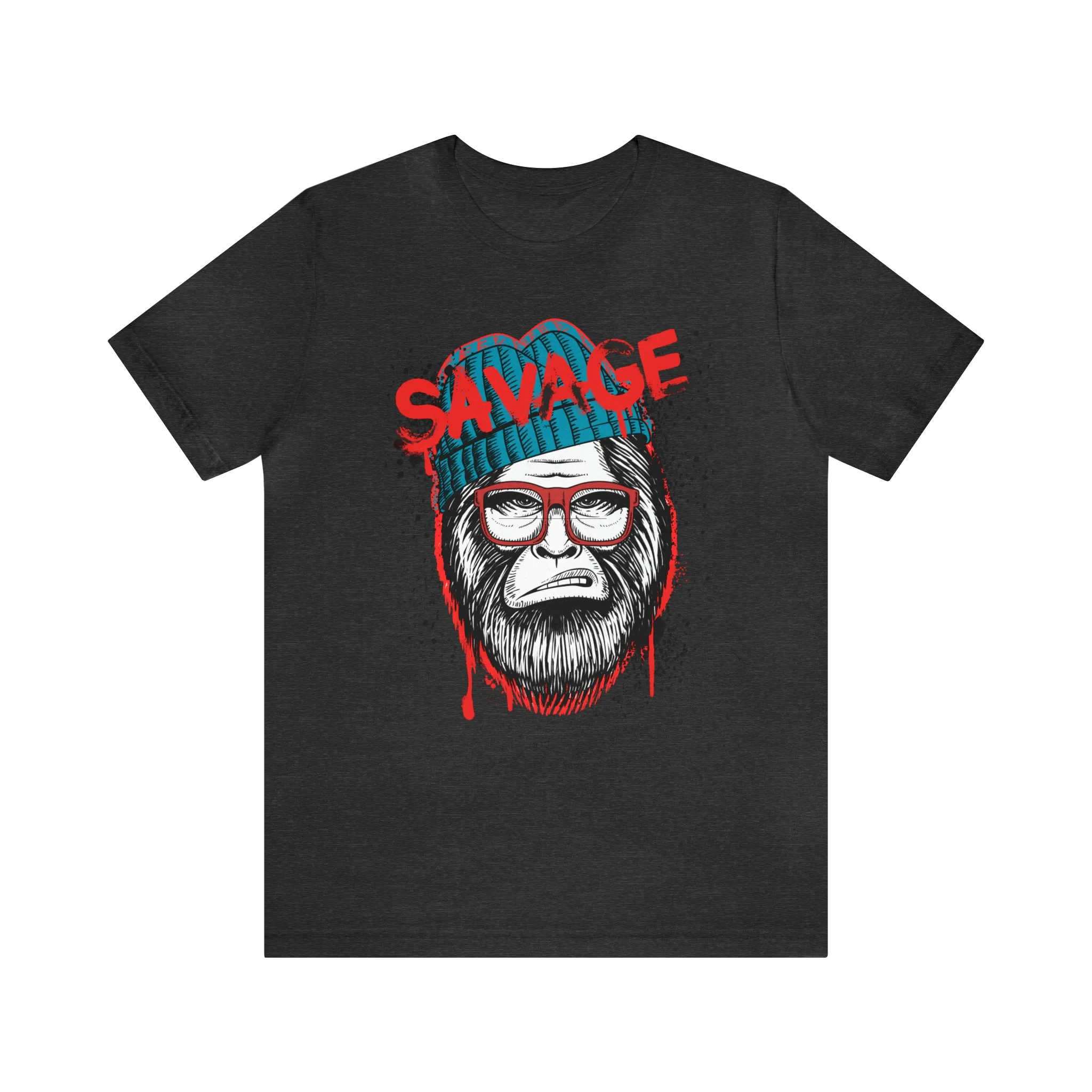 Bigfoot Savage graffiti urban Unisex Jersey Short Sleeve Tee