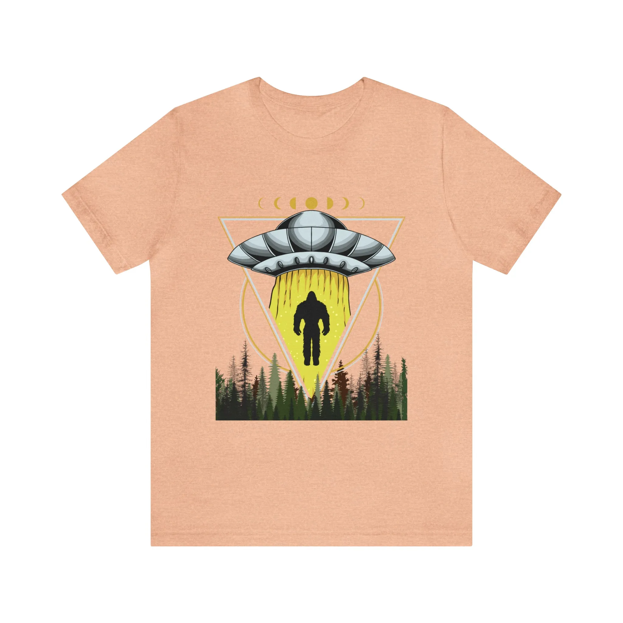 Bigfoot UFO Abduction Unisex Jersey Short Sleeve Tee