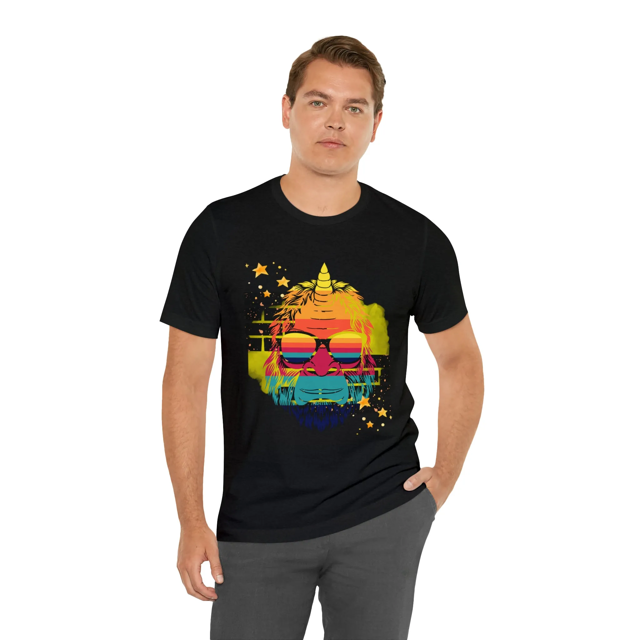 Bigfoot Unicorn  Unisex Jersey Short Sleeve Tee