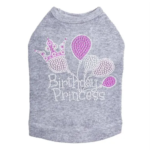 Birthday Princess Rhinestone Tank- Many Colors