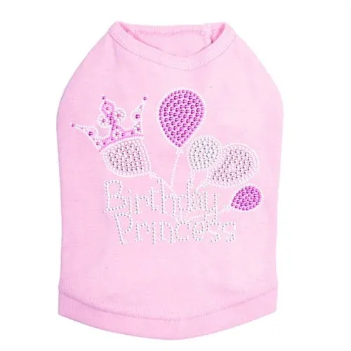 Birthday Princess Rhinestone Tank- Many Colors
