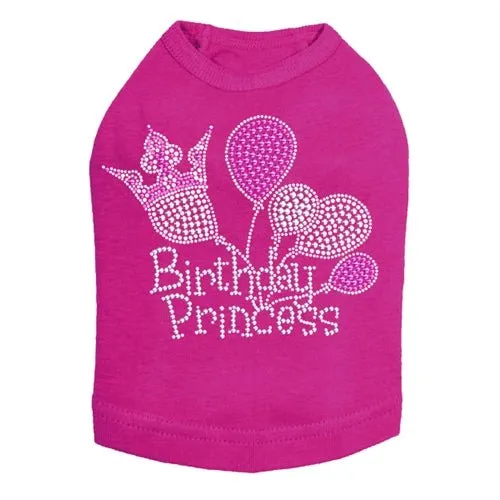 Birthday Princess Rhinestone Tank- Many Colors