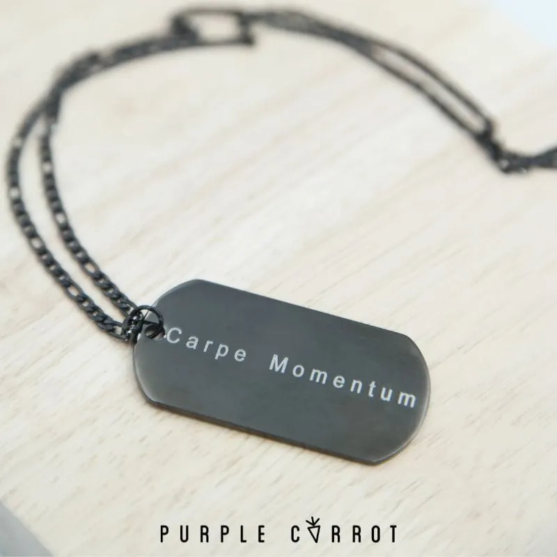 Black Engraved Dogtag