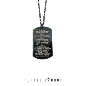 Black Engraved Dogtag