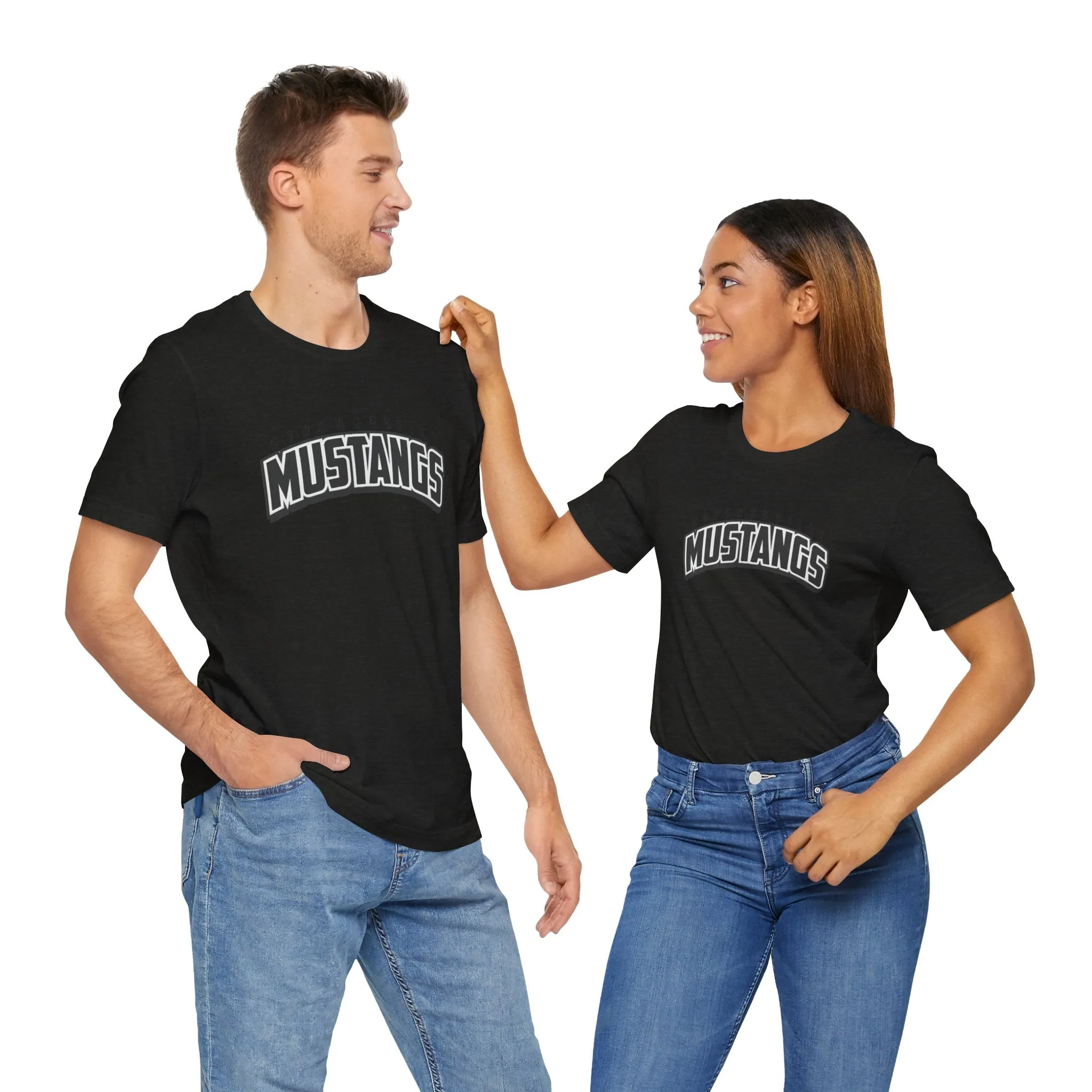 Black Logo Unisex Jersey Short Sleeve Tee