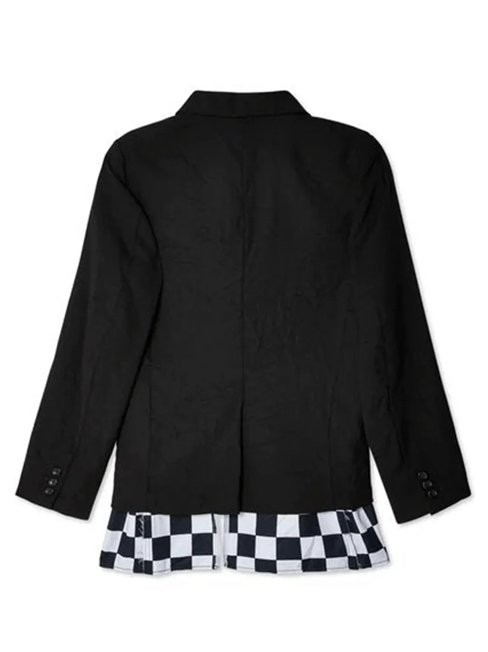 Checkered Hem Jacket