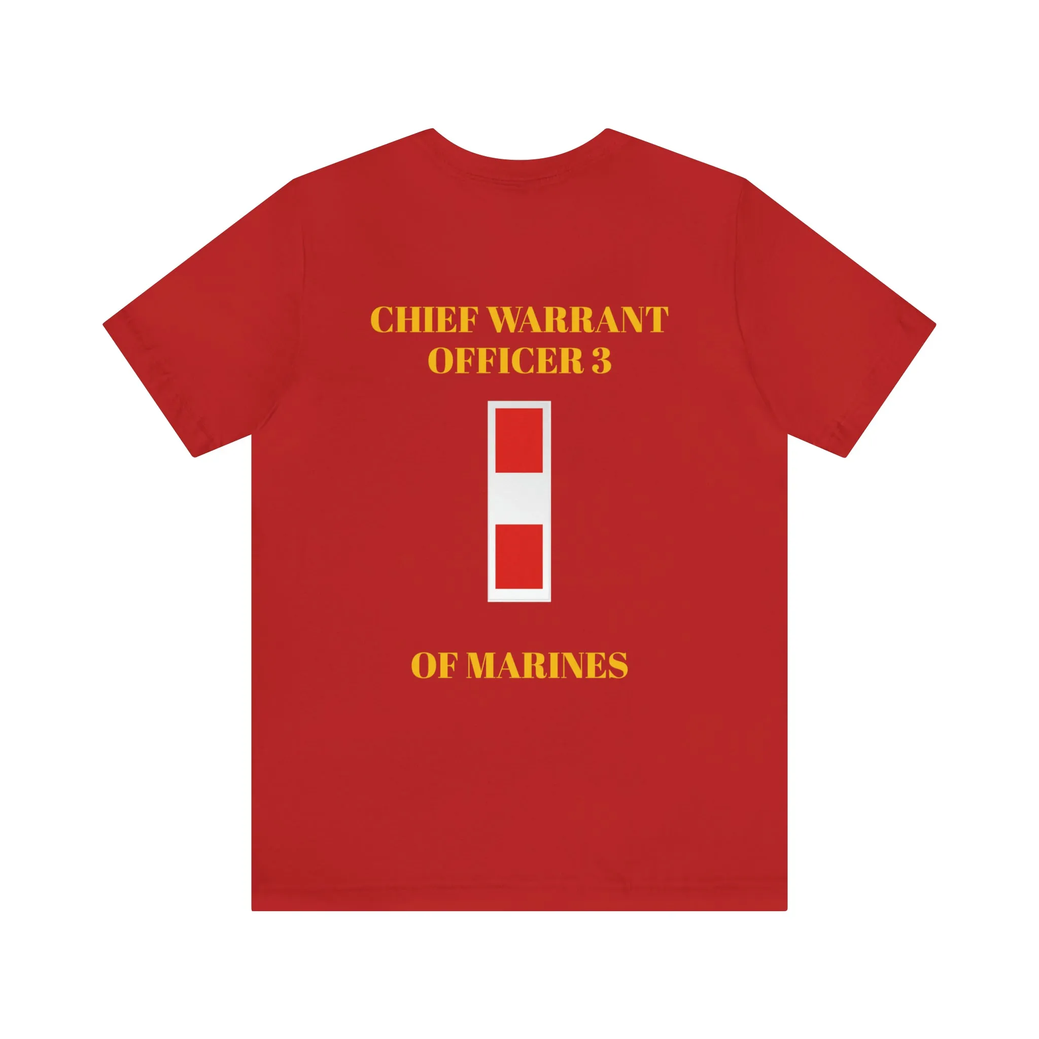 Chief Warrant Officer 3 of Marines Jersey Short Sleeve Tee