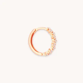 Cluster Hoop 11.5mm in Rose Gold