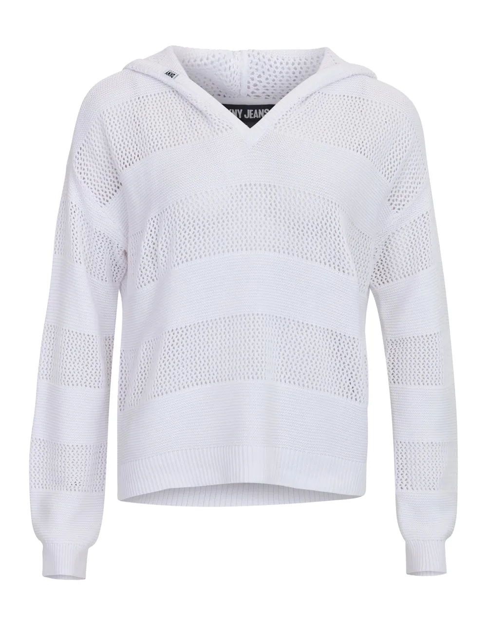 Cotton Yarn Faux Acid Wash Sweater