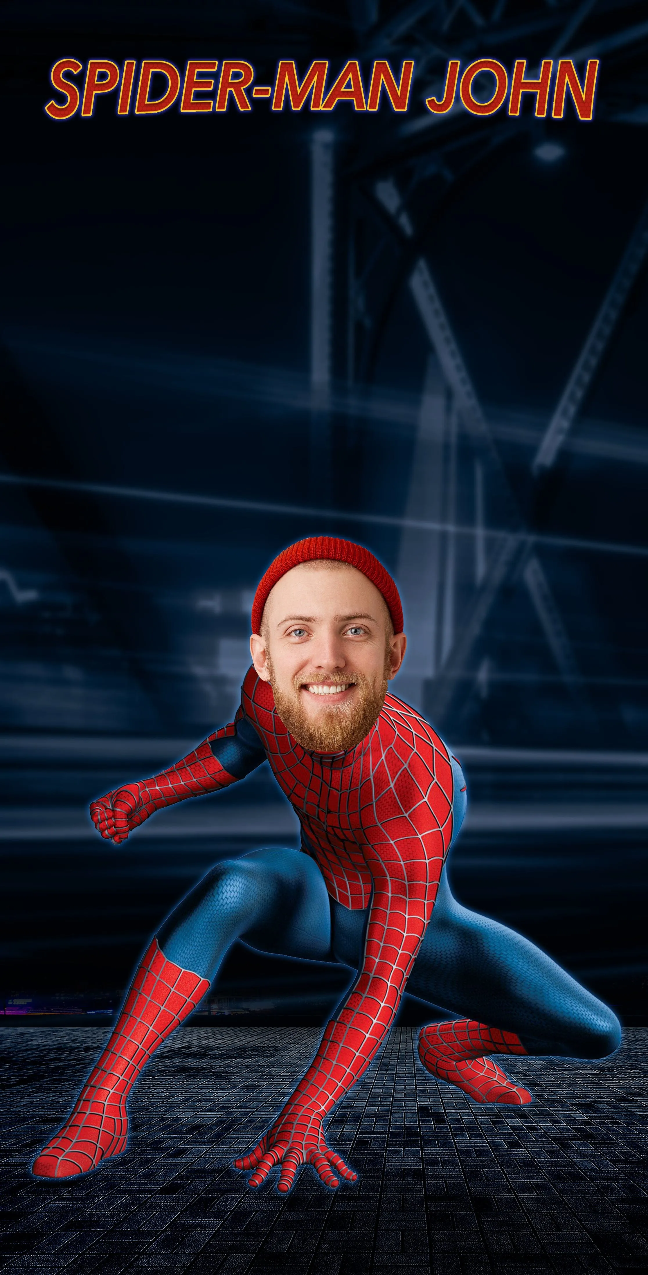 Custom Spider Man Your Face Photo Towel | Personalized Picture Bath or Beach Towel