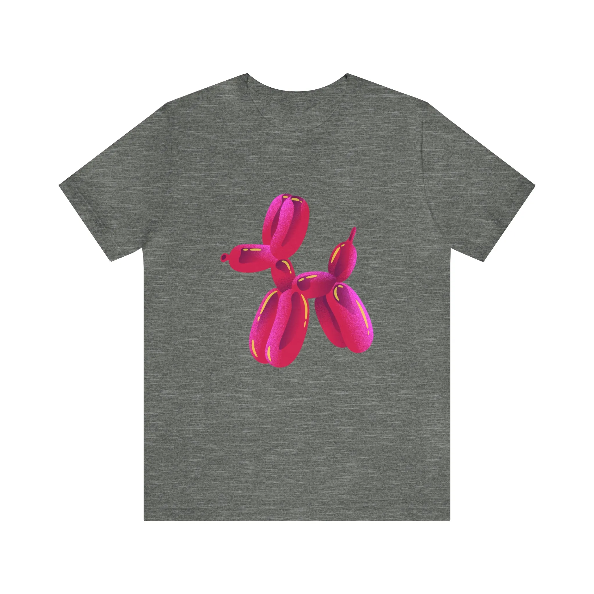 Dog balloon pink Unisex Jersey Short Sleeve Tee