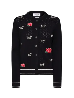 Emb Hector And Rose Pointelle Cardigan