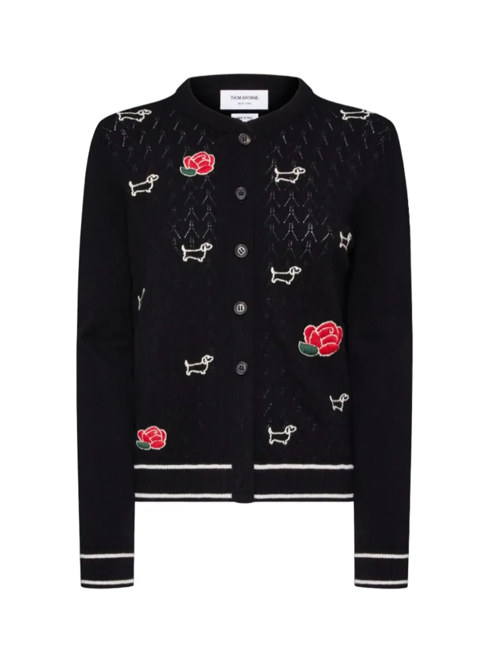 Emb Hector And Rose Pointelle Cardigan