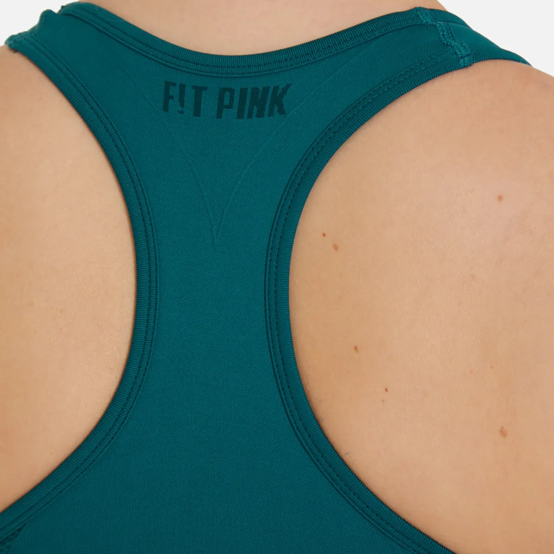 FitPink Seamless Sports Bra in Teal