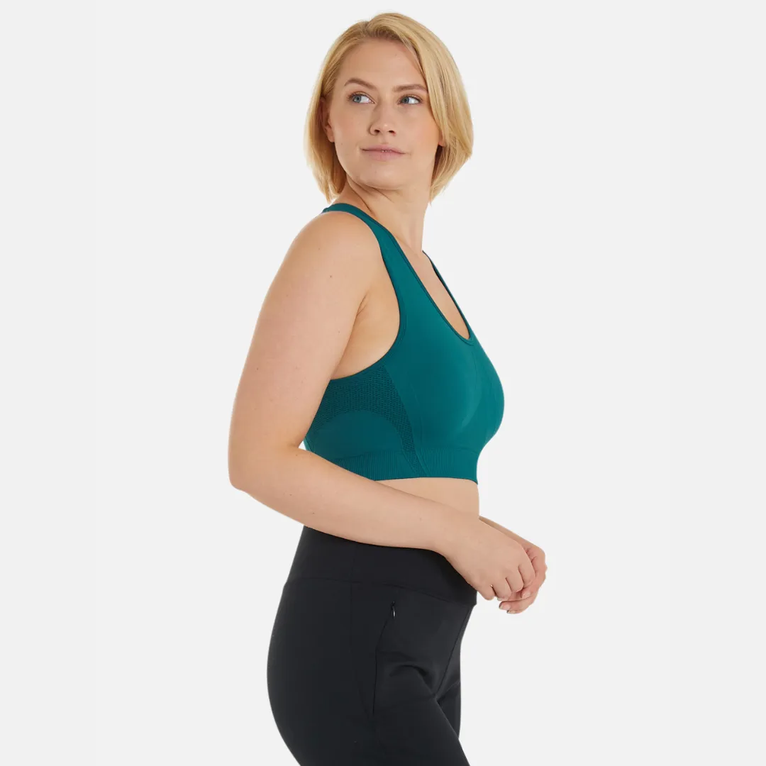 FitPink Seamless Sports Bra in Teal