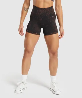 Gymshark Check Seamless Washed Shorts - Black