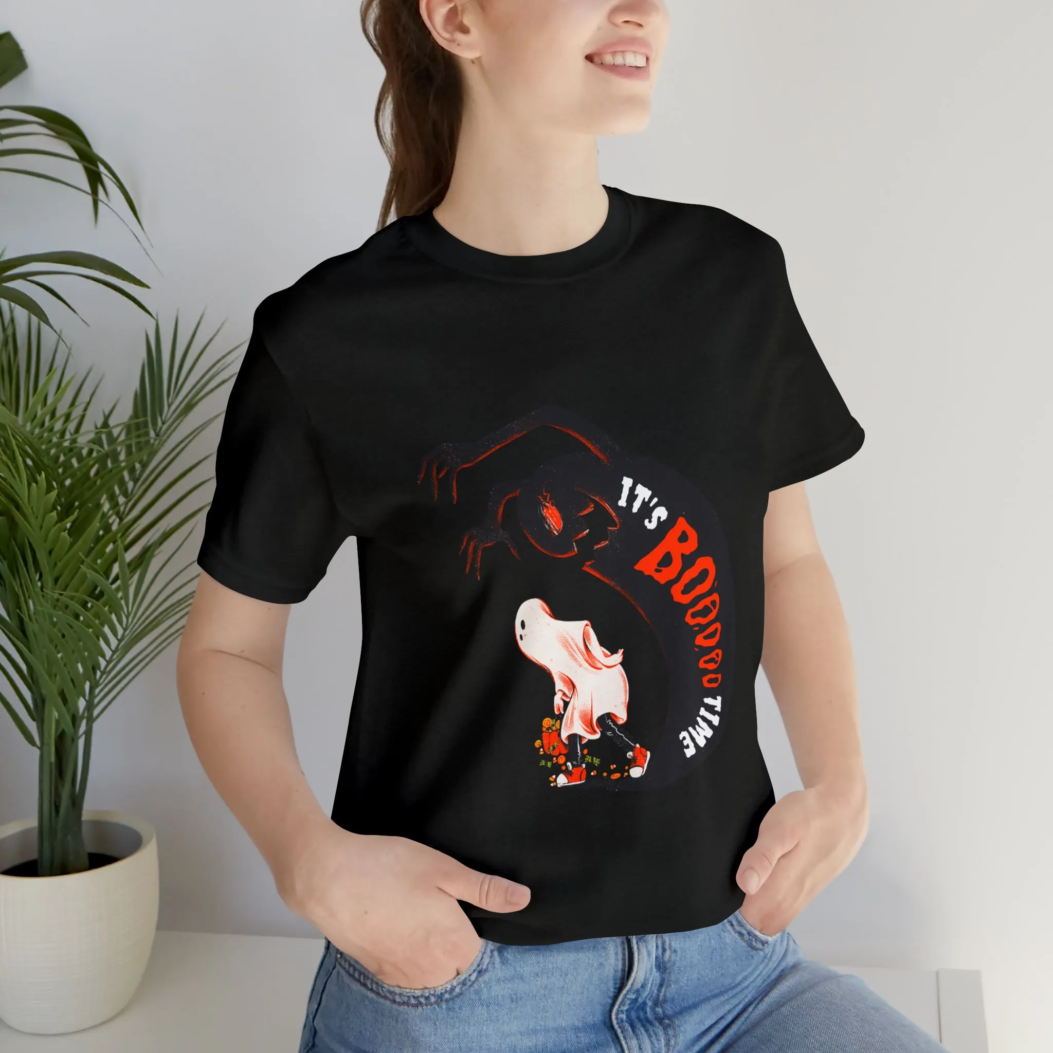 Halloween Boo Time Unisex Jersey Short Sleeve Tee