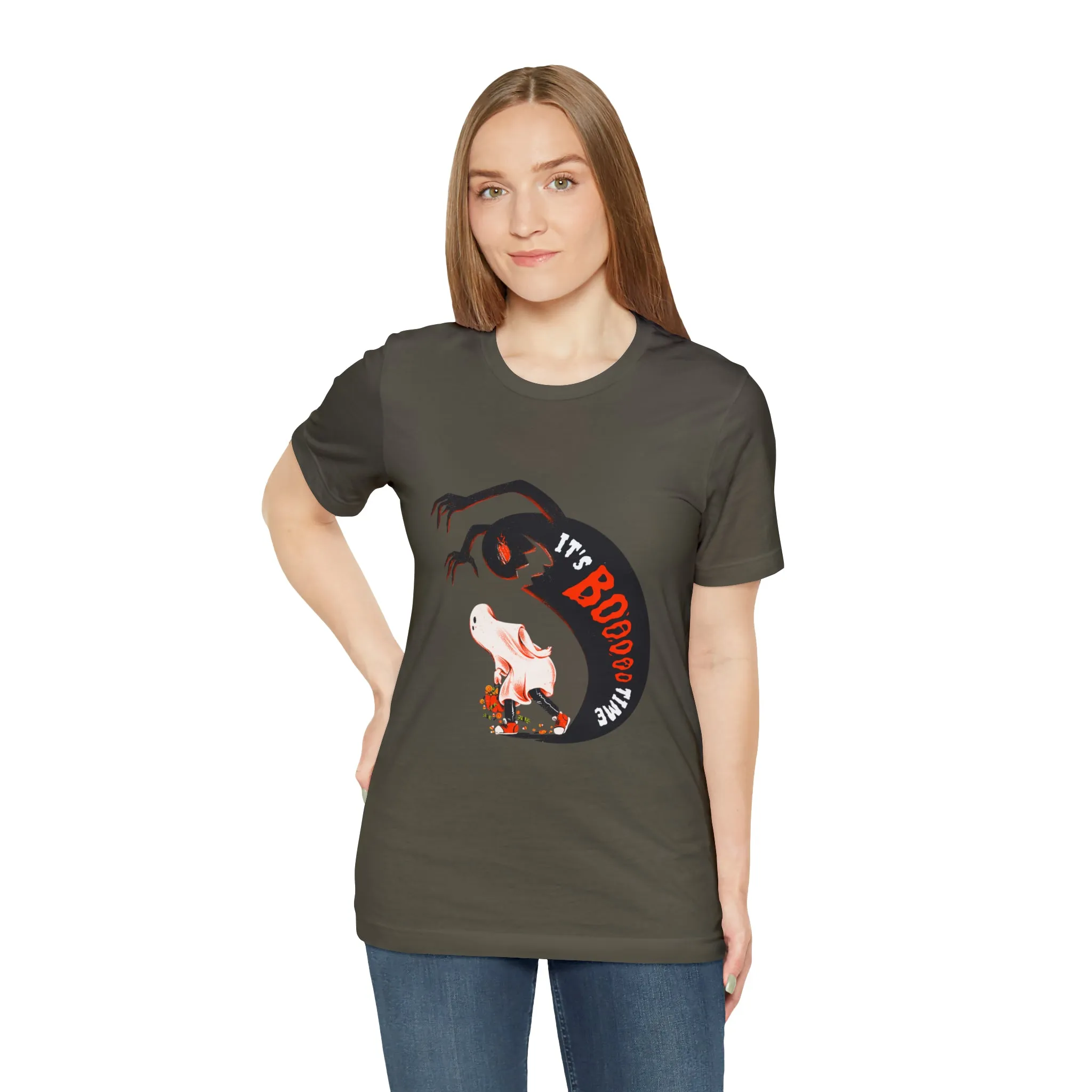 Halloween Boo Time Unisex Jersey Short Sleeve Tee