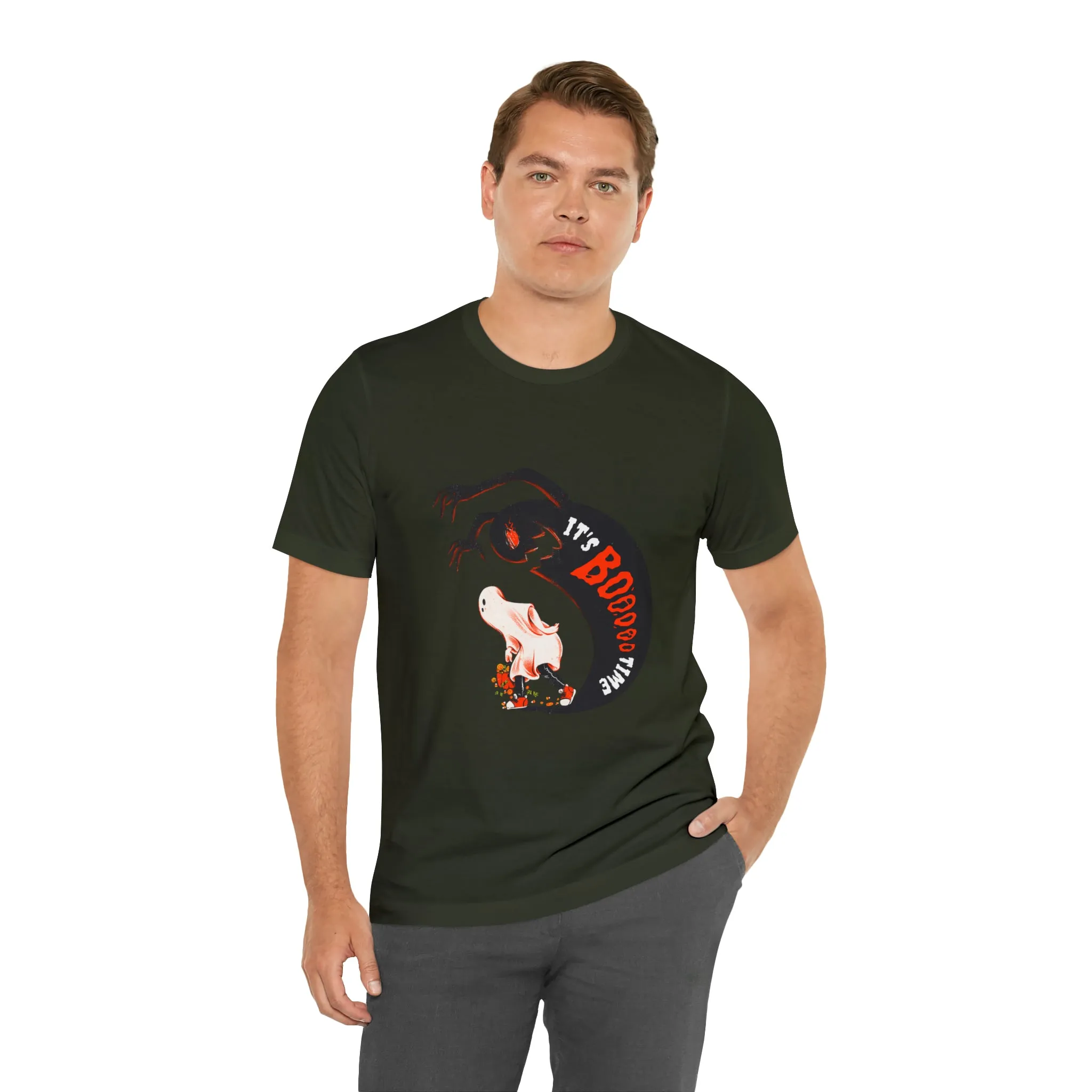Halloween Boo Time Unisex Jersey Short Sleeve Tee