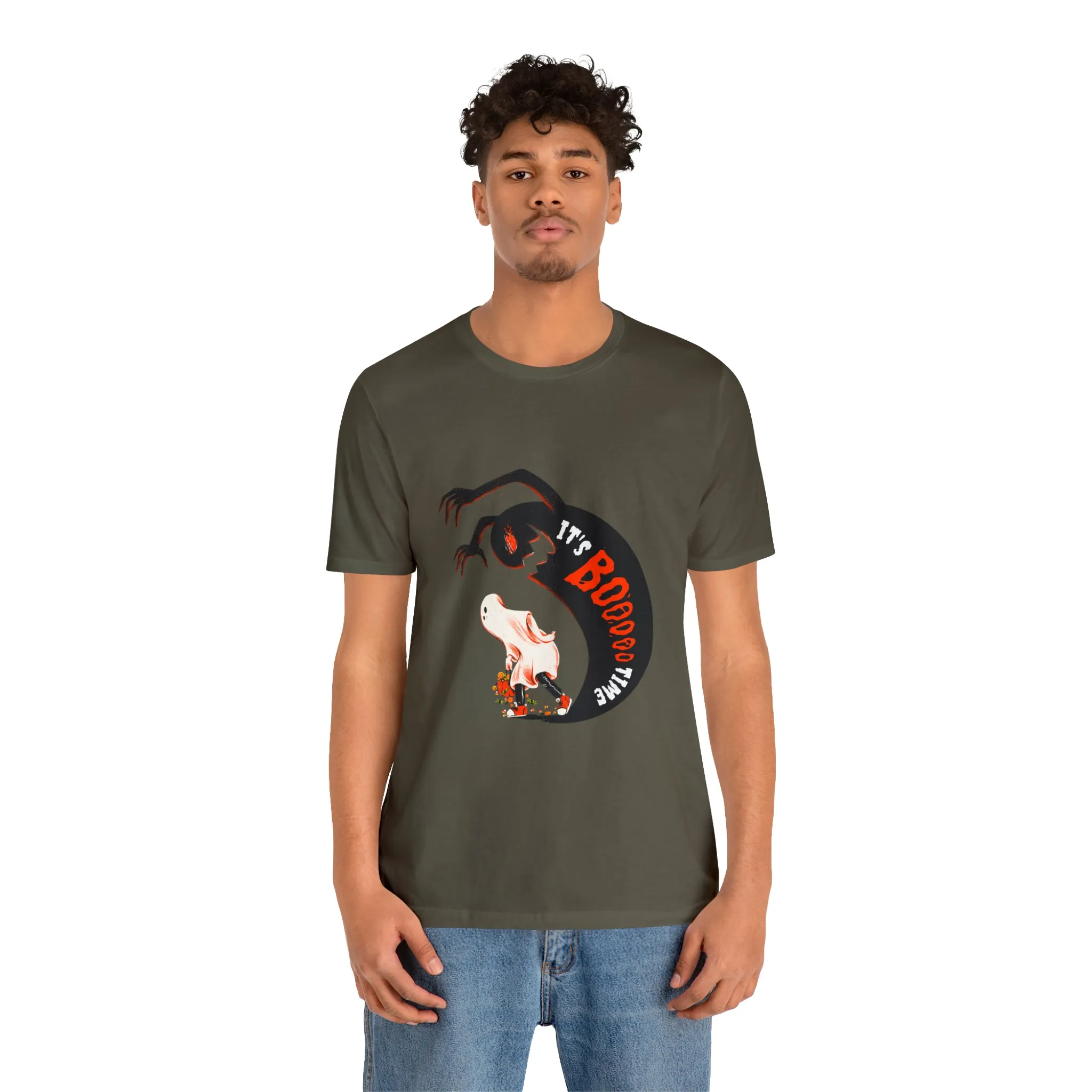 Halloween Boo Time Unisex Jersey Short Sleeve Tee