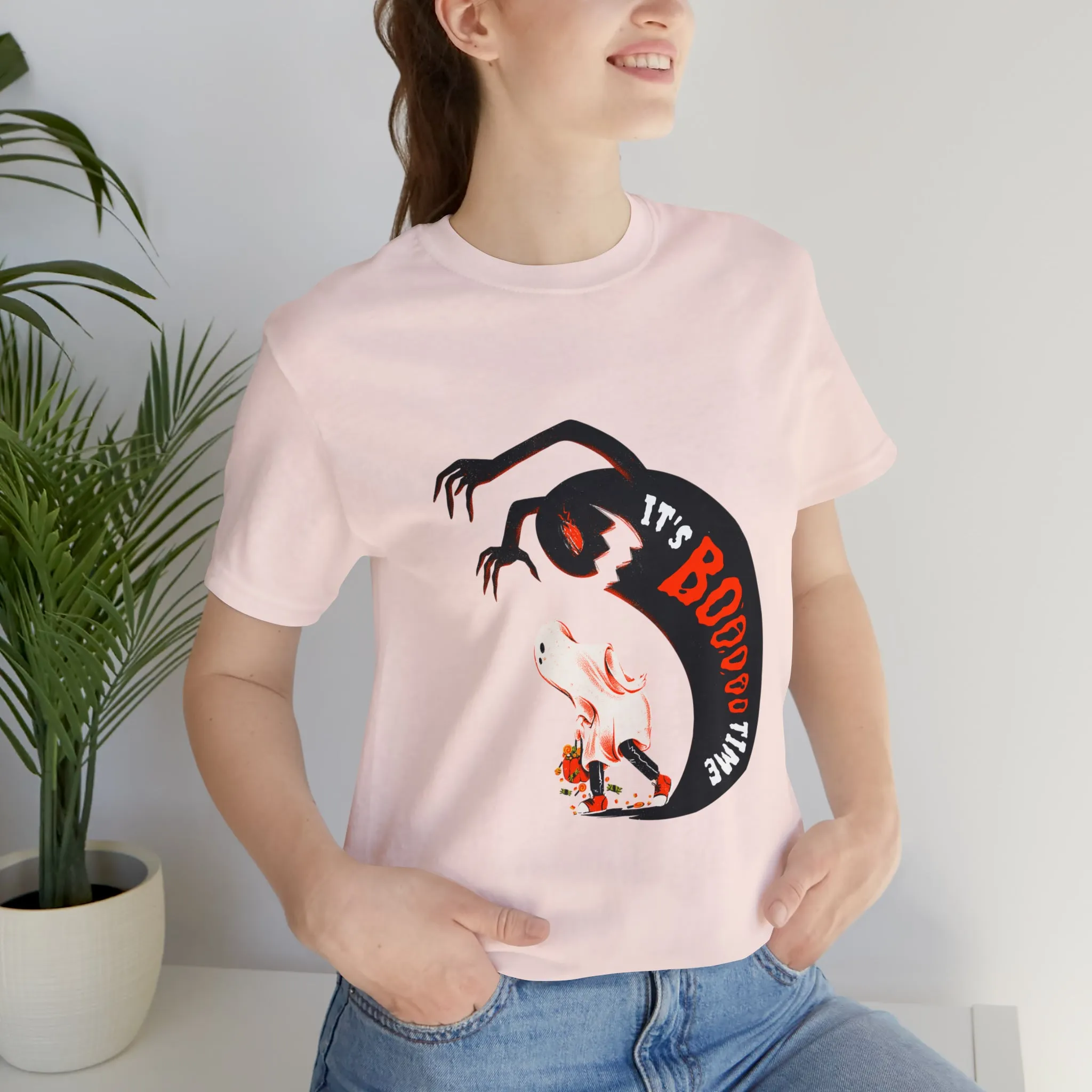 Halloween Boo Time Unisex Jersey Short Sleeve Tee