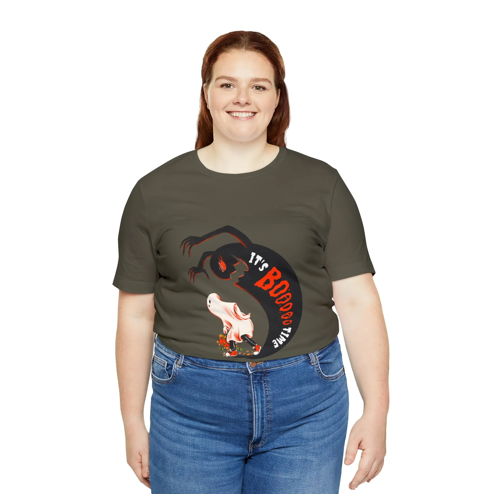 Halloween Boo Time Unisex Jersey Short Sleeve Tee