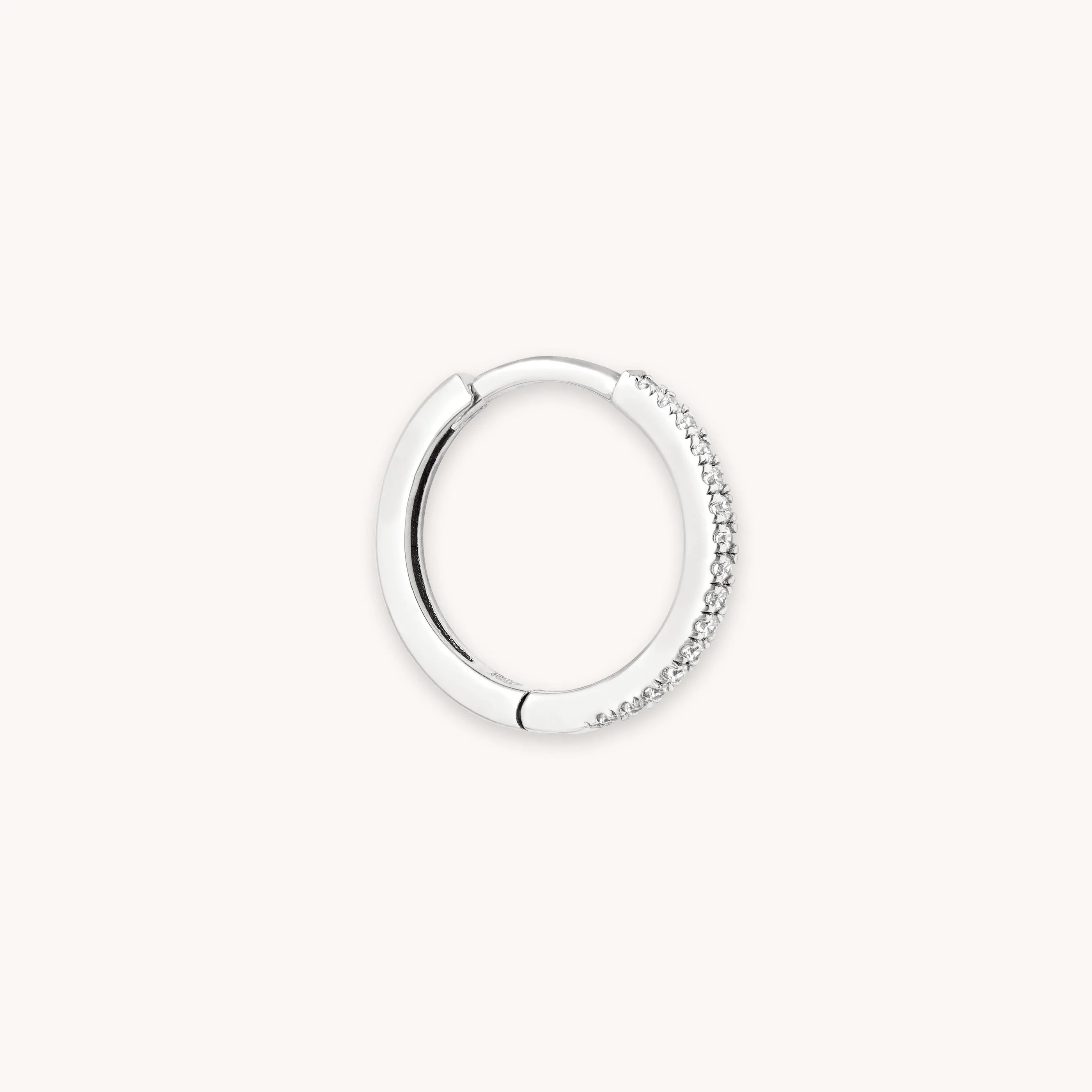 Jewelled Hoop 11.5mm in Silver