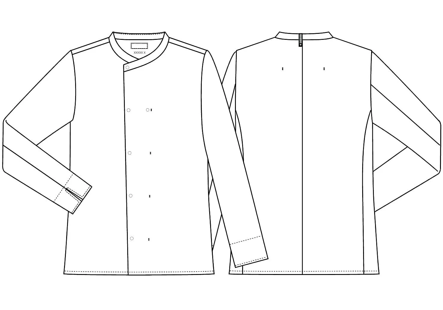 Kentaur 23691 Tencel Chef/Service Shirt