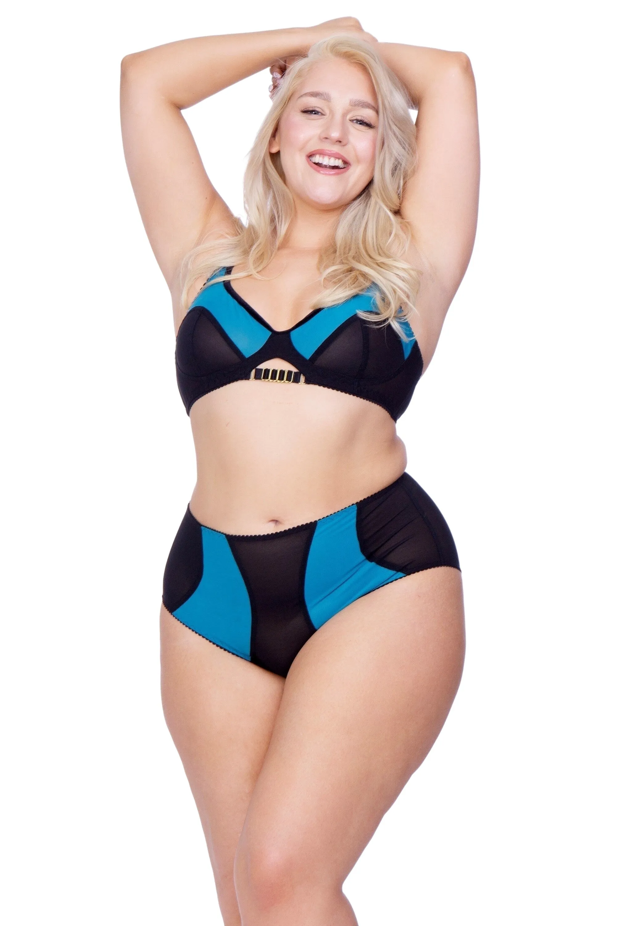 LANA OUVERT mesh lingerie set