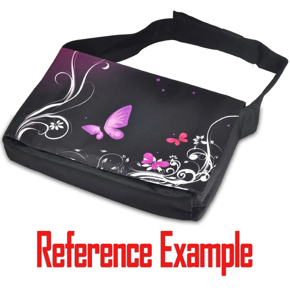 Laptop Padded Compartment Shoulder Messenger Bag Carrying Case & Matching Skin – Earth and Moon Eclipse