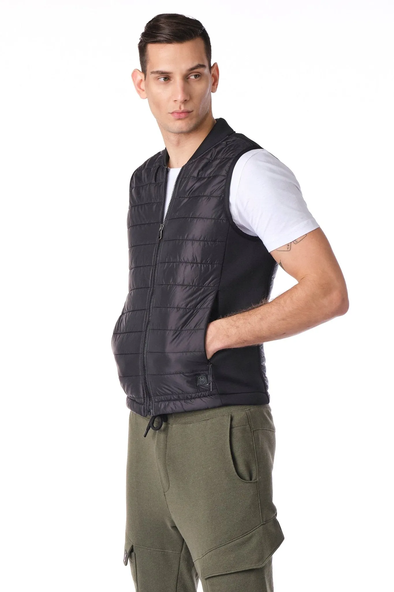 Lightweight Puffer Vest - Black
