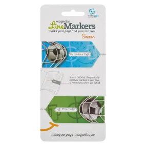 Linemarker Set of 2 Magnetic Bookmark (Soccer)