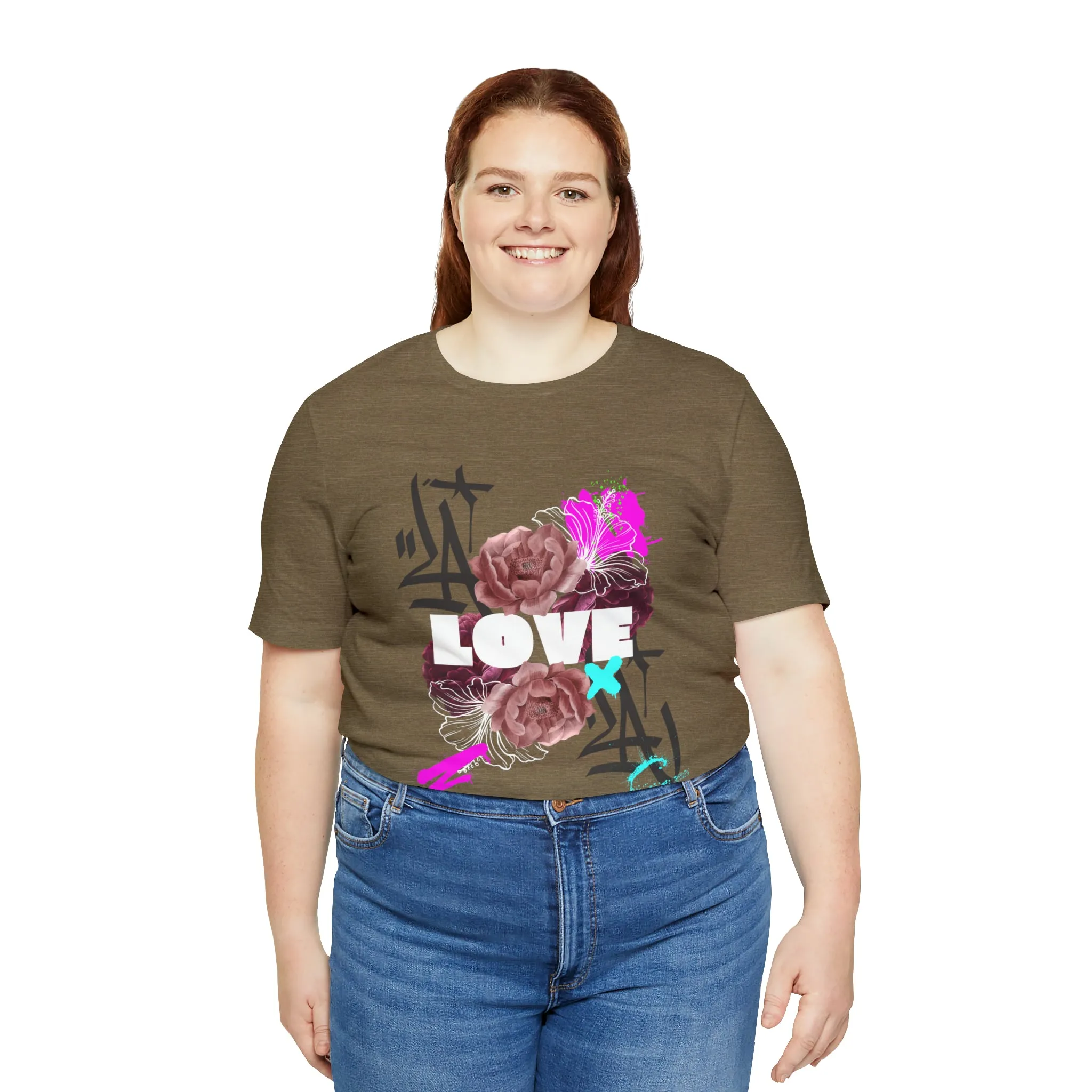 Love Urban streetwear Unisex Jersey Short Sleeve Tee