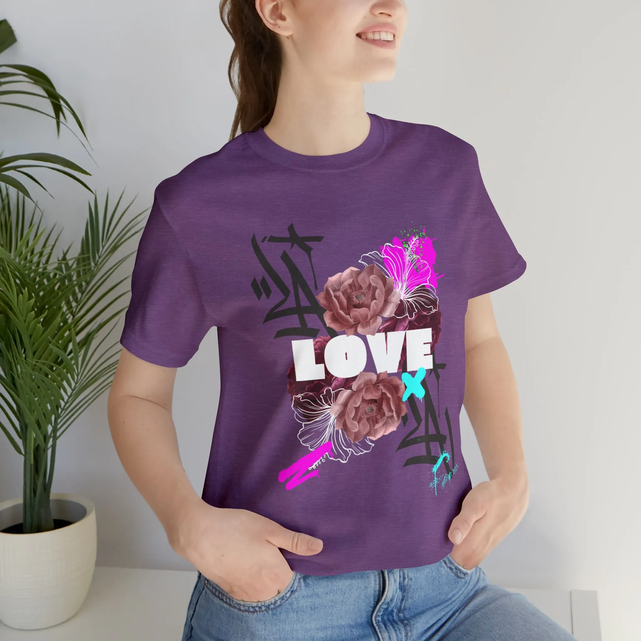 Love Urban streetwear Unisex Jersey Short Sleeve Tee
