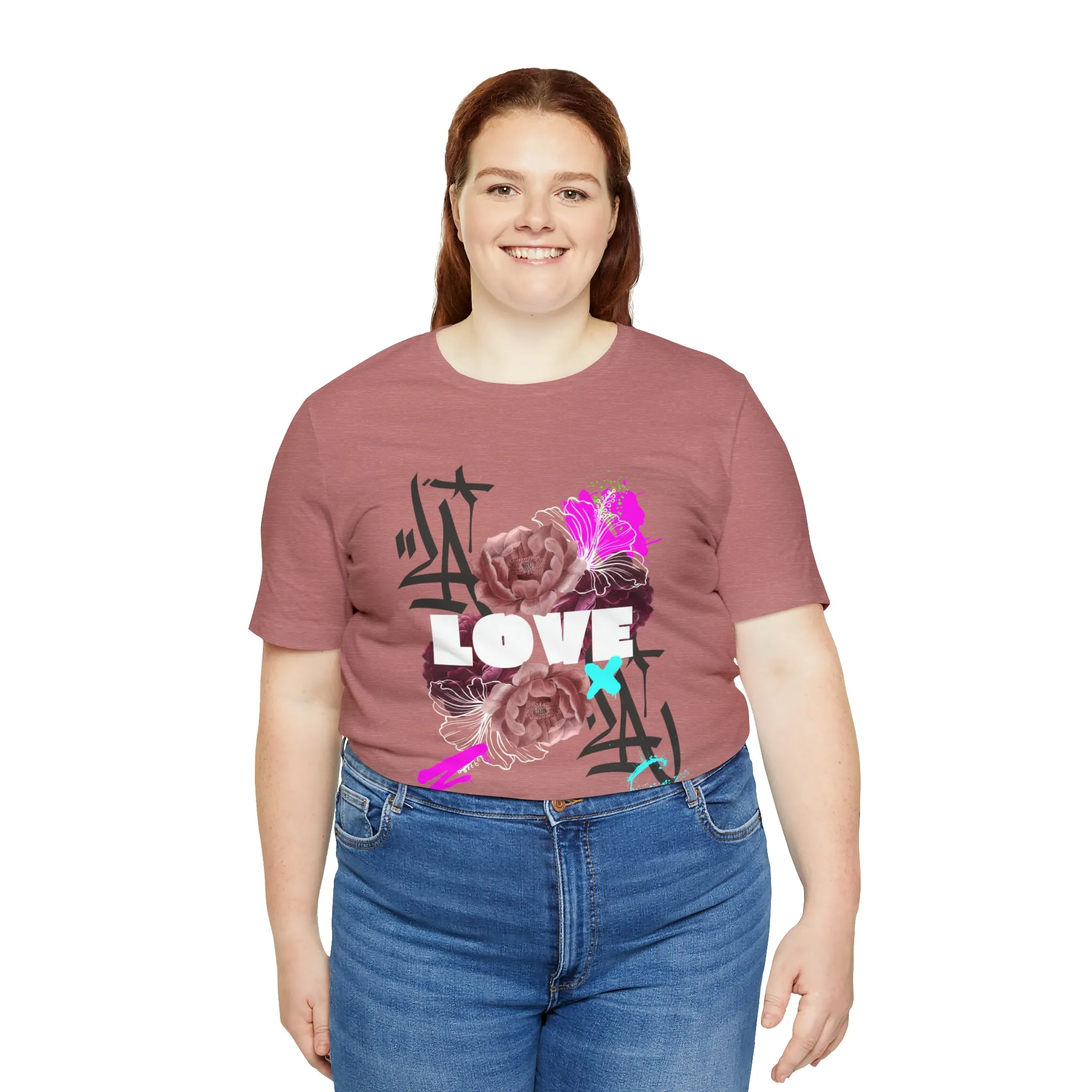 Love Urban streetwear Unisex Jersey Short Sleeve Tee