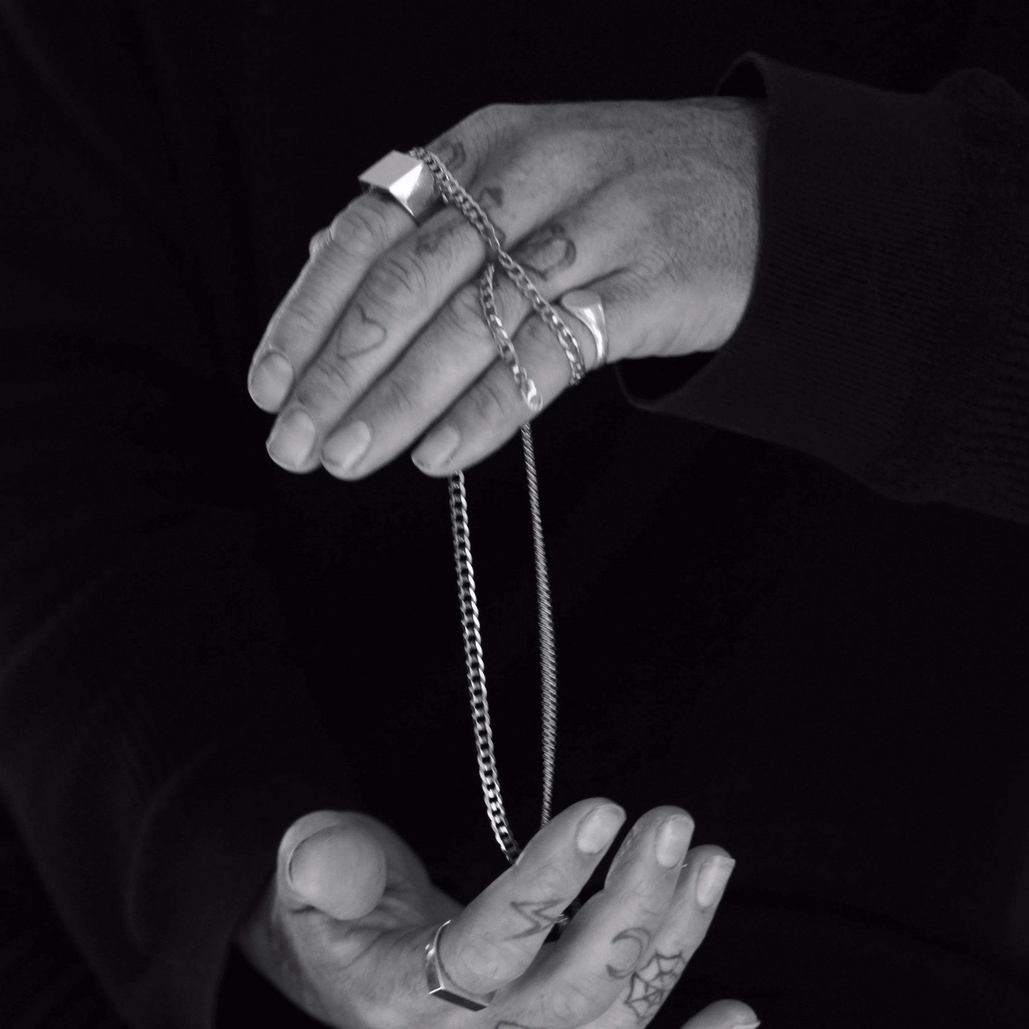 Men's Curb Chain Necklace - Sterling Silver