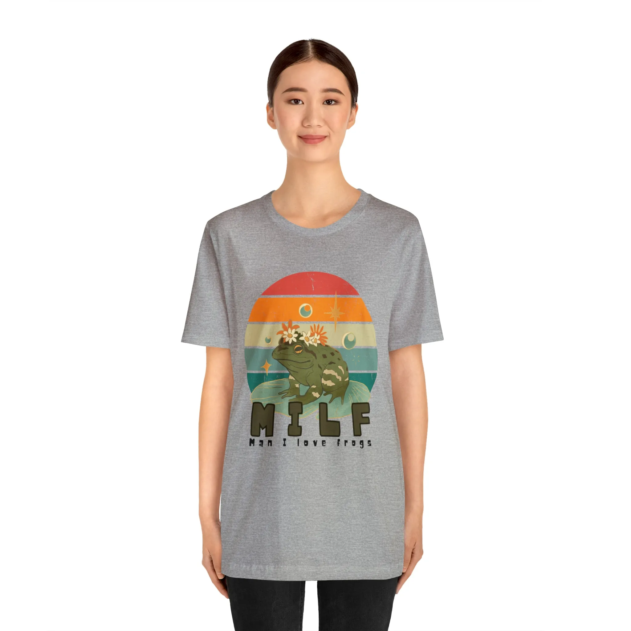 MILF man I love frogs Unisex Jersey Short Sleeve Tee