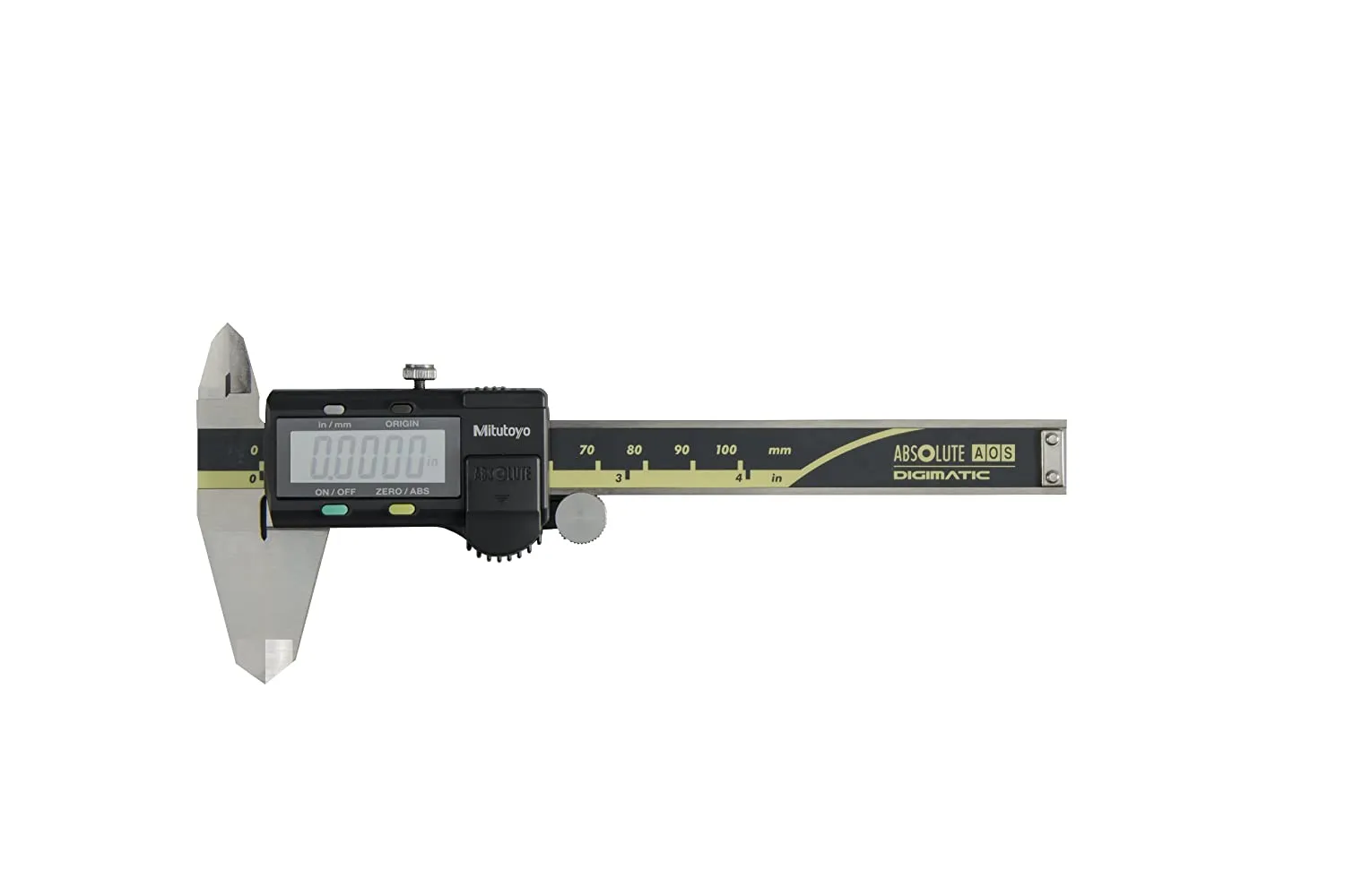 Mitutoyo 4in 500-195-30 Advanced Onsite Sensor Absolute Scale Digital Caliper, Stainless Steel