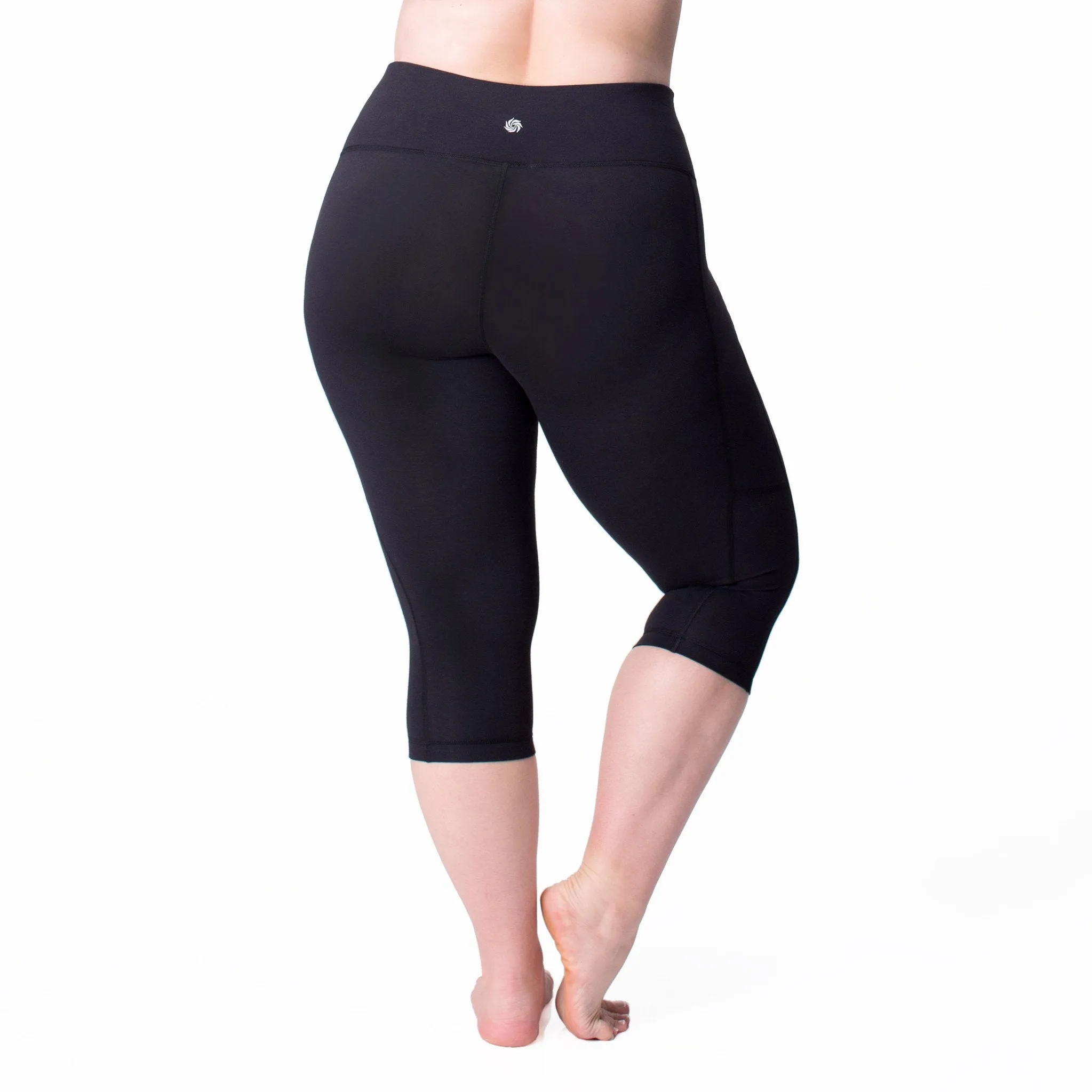 Navy Curve Basix Compression Capri