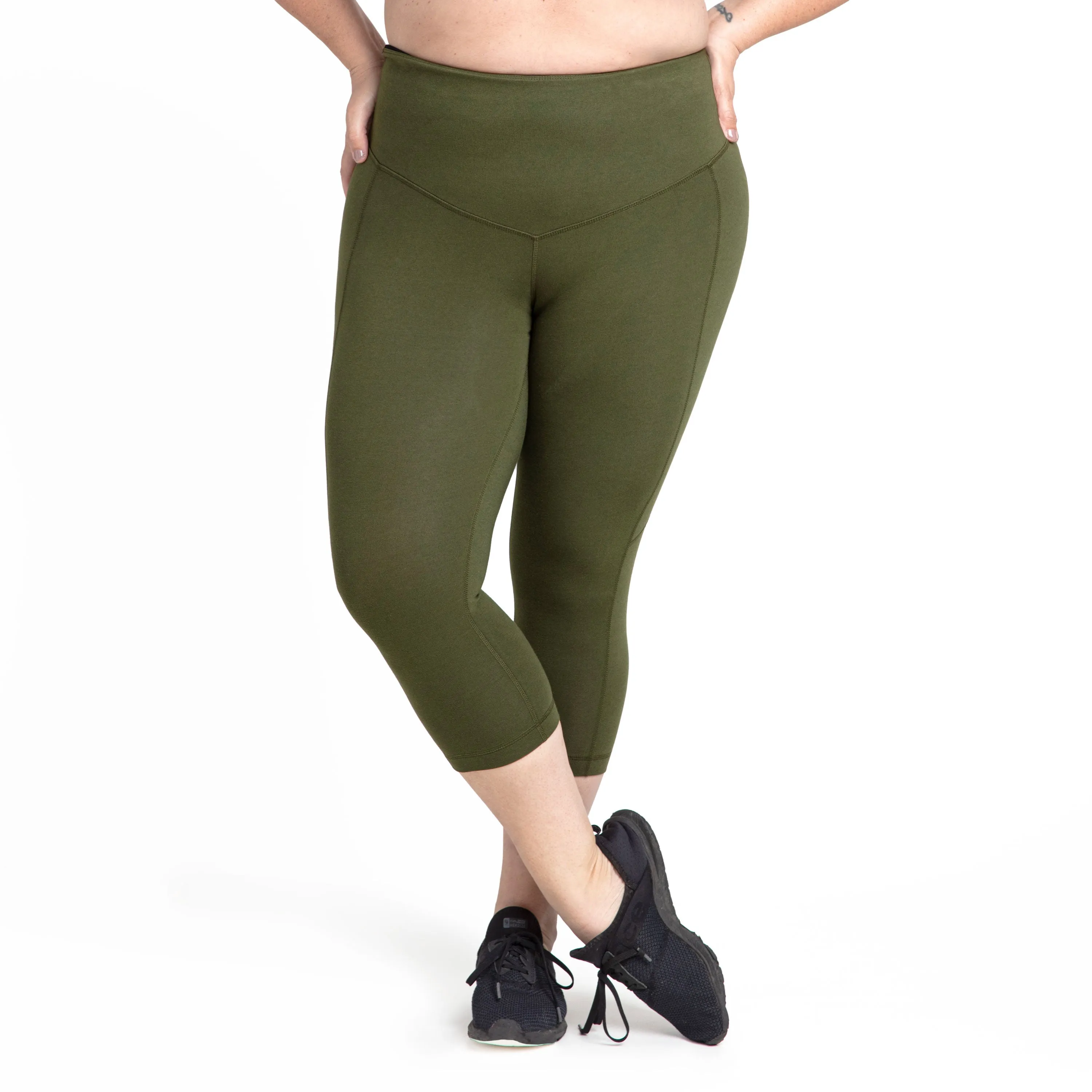 Navy Curve Basix Compression Capri