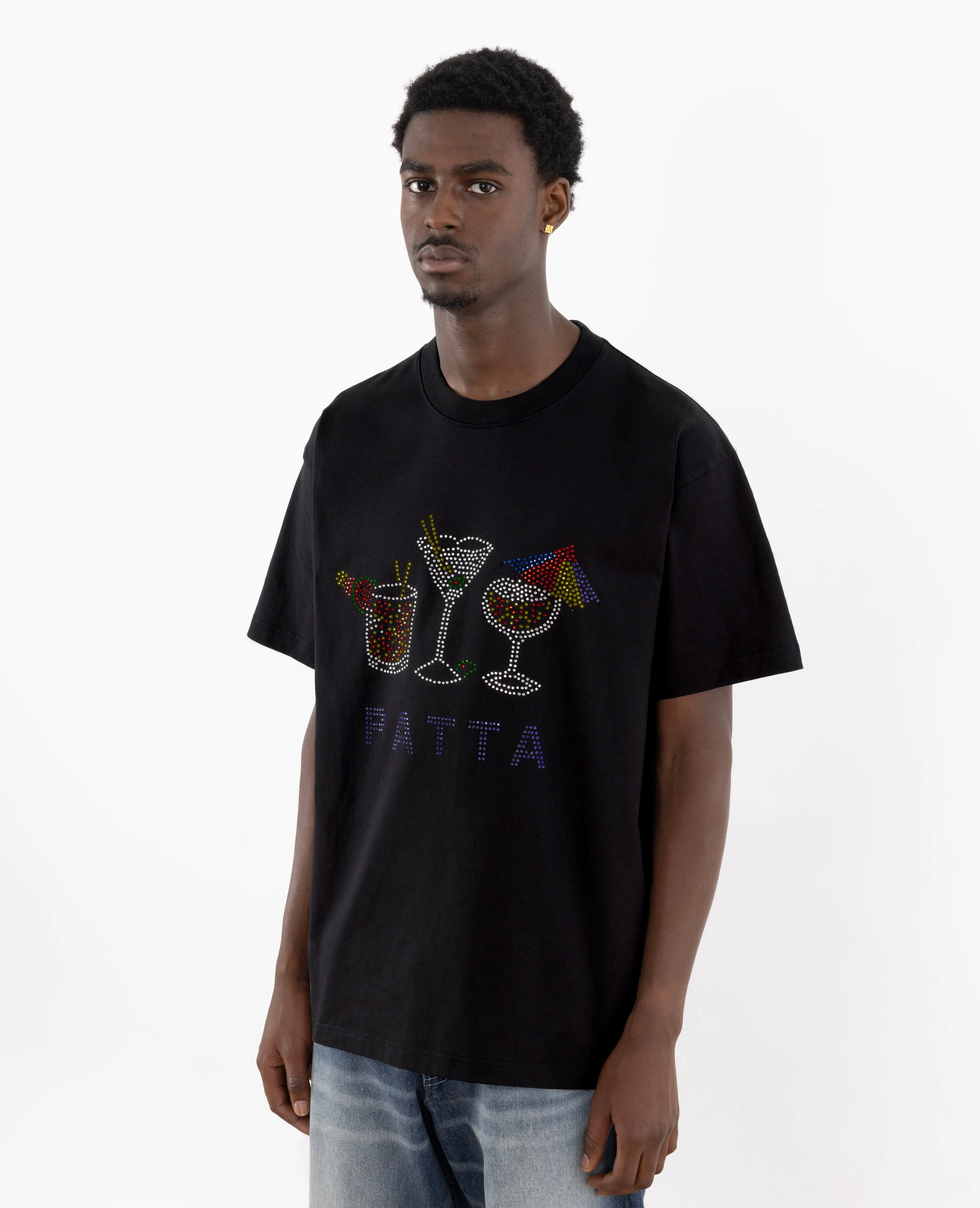Patta It's 5 O'Clock Somewhere T-Shirt (Black)