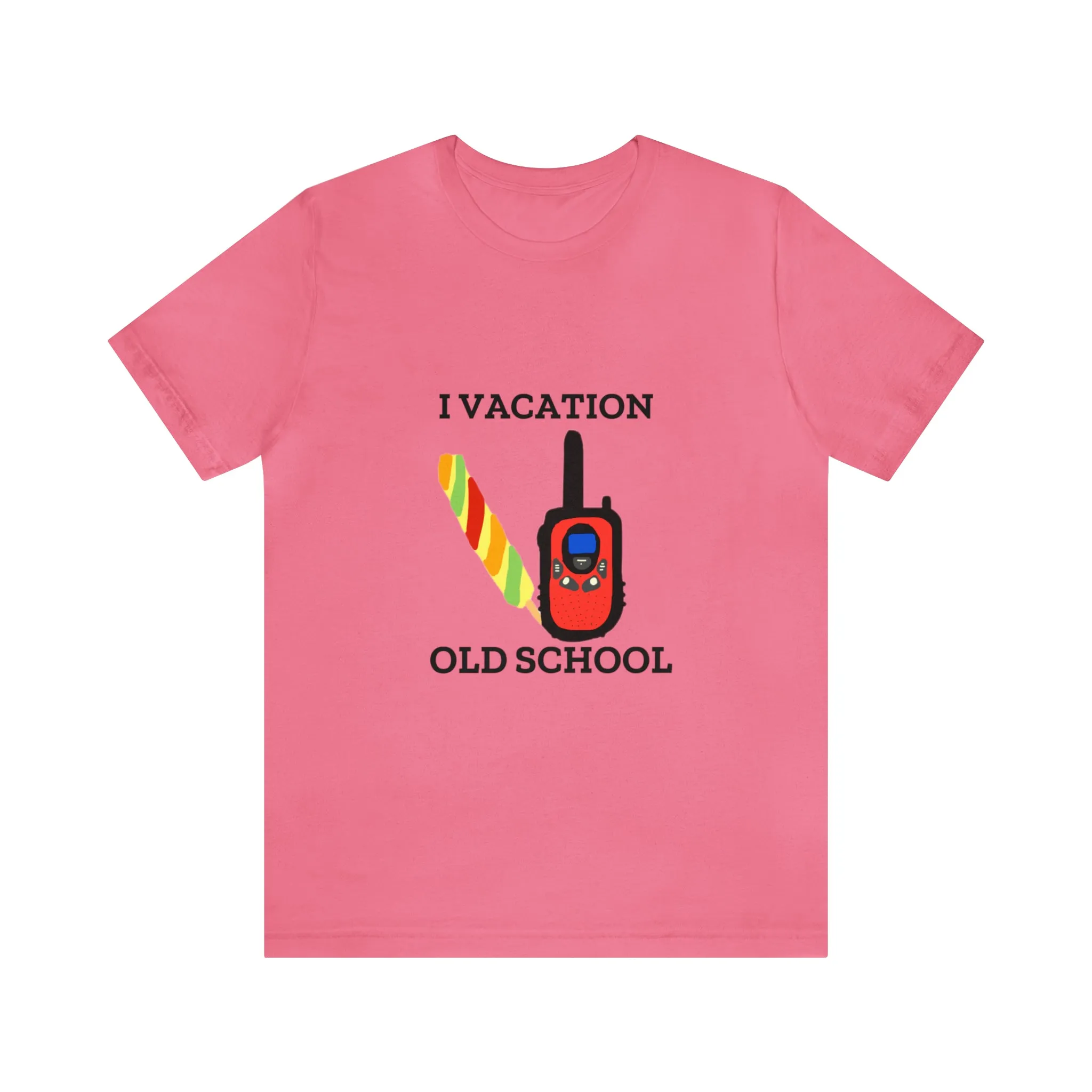 "I Vacation Old School" Unisex Jersey Short Sleeve Tee
