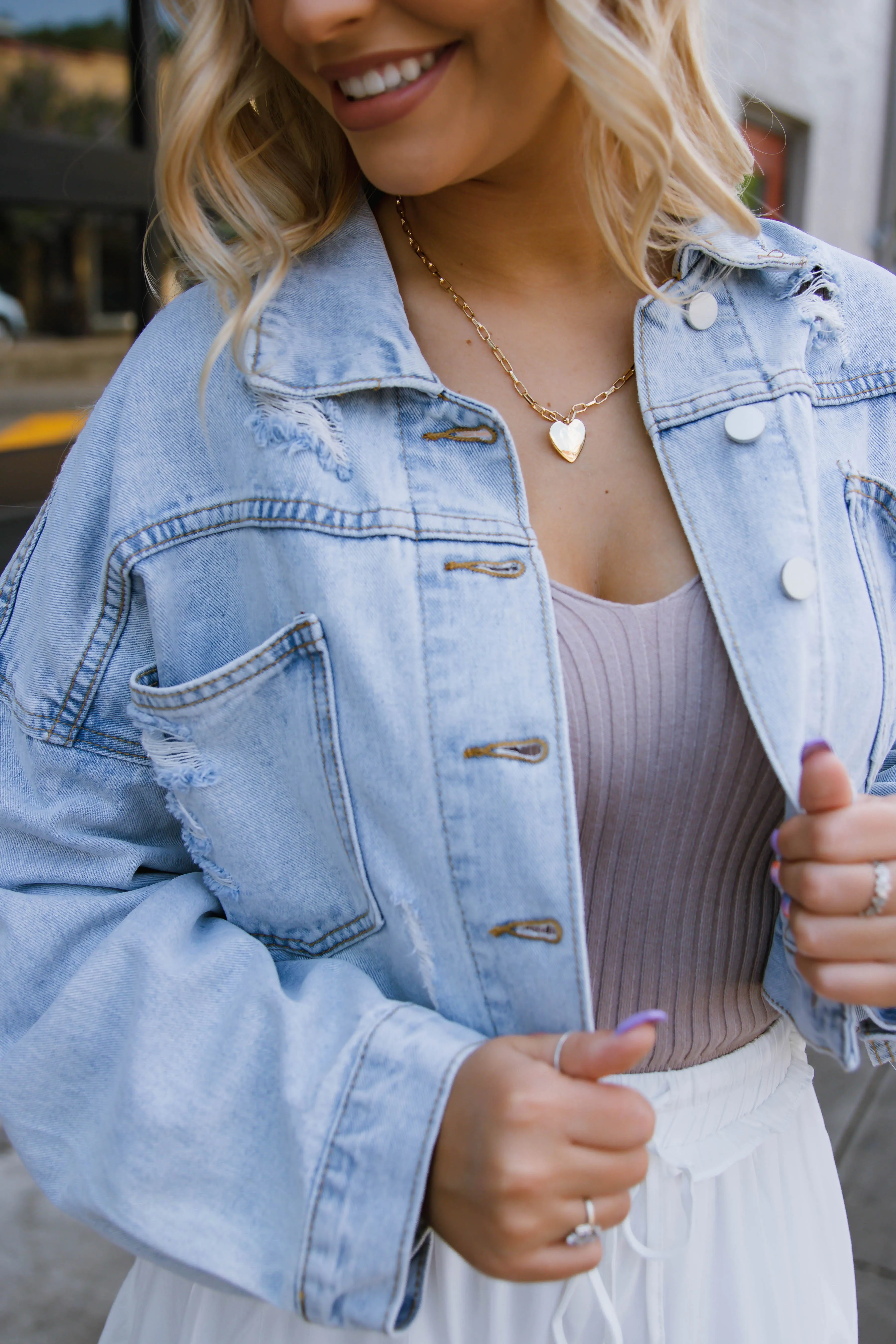 RESTOCK: Add A Little Sparkle Denim Jacket