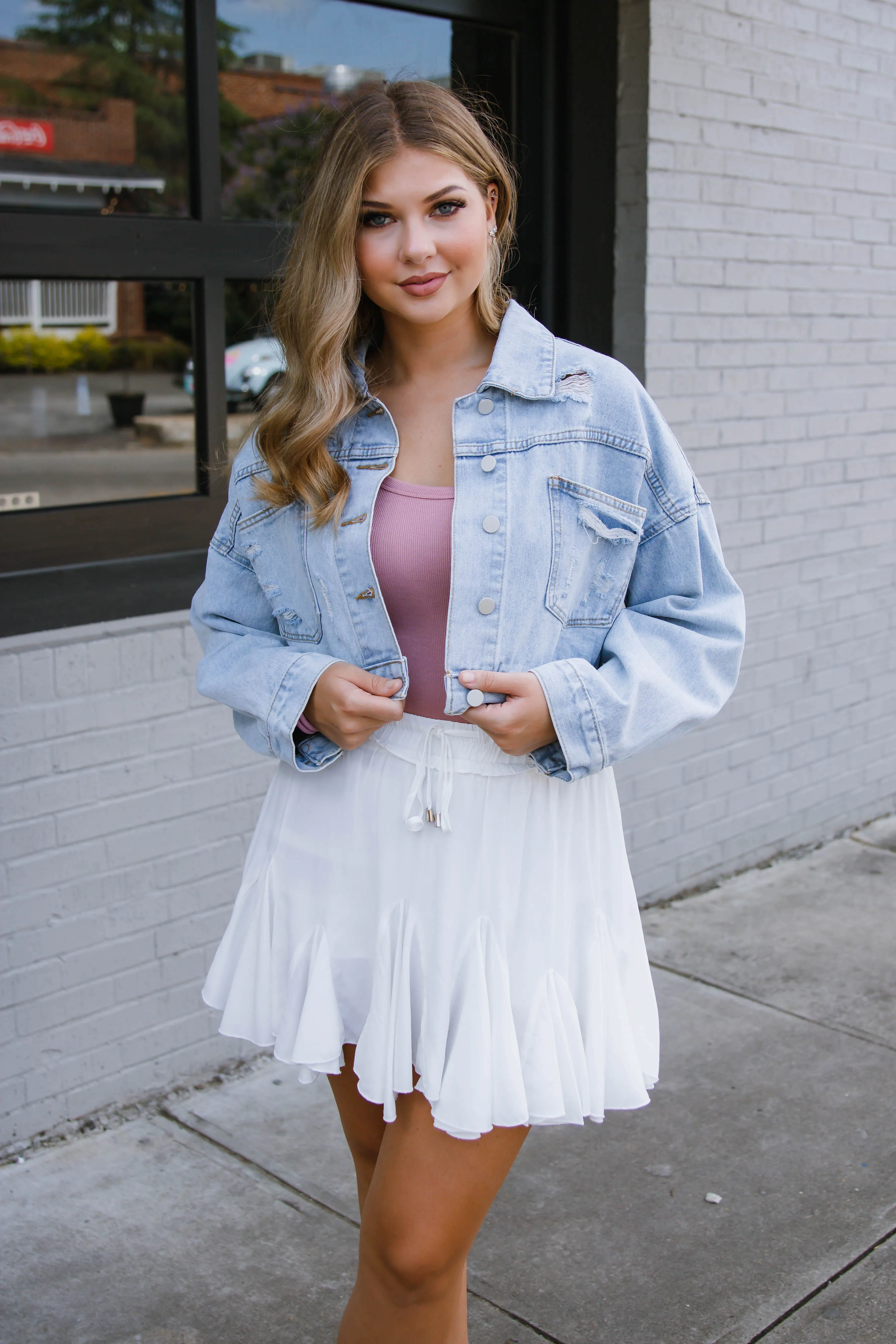 RESTOCK: Add A Little Sparkle Denim Jacket