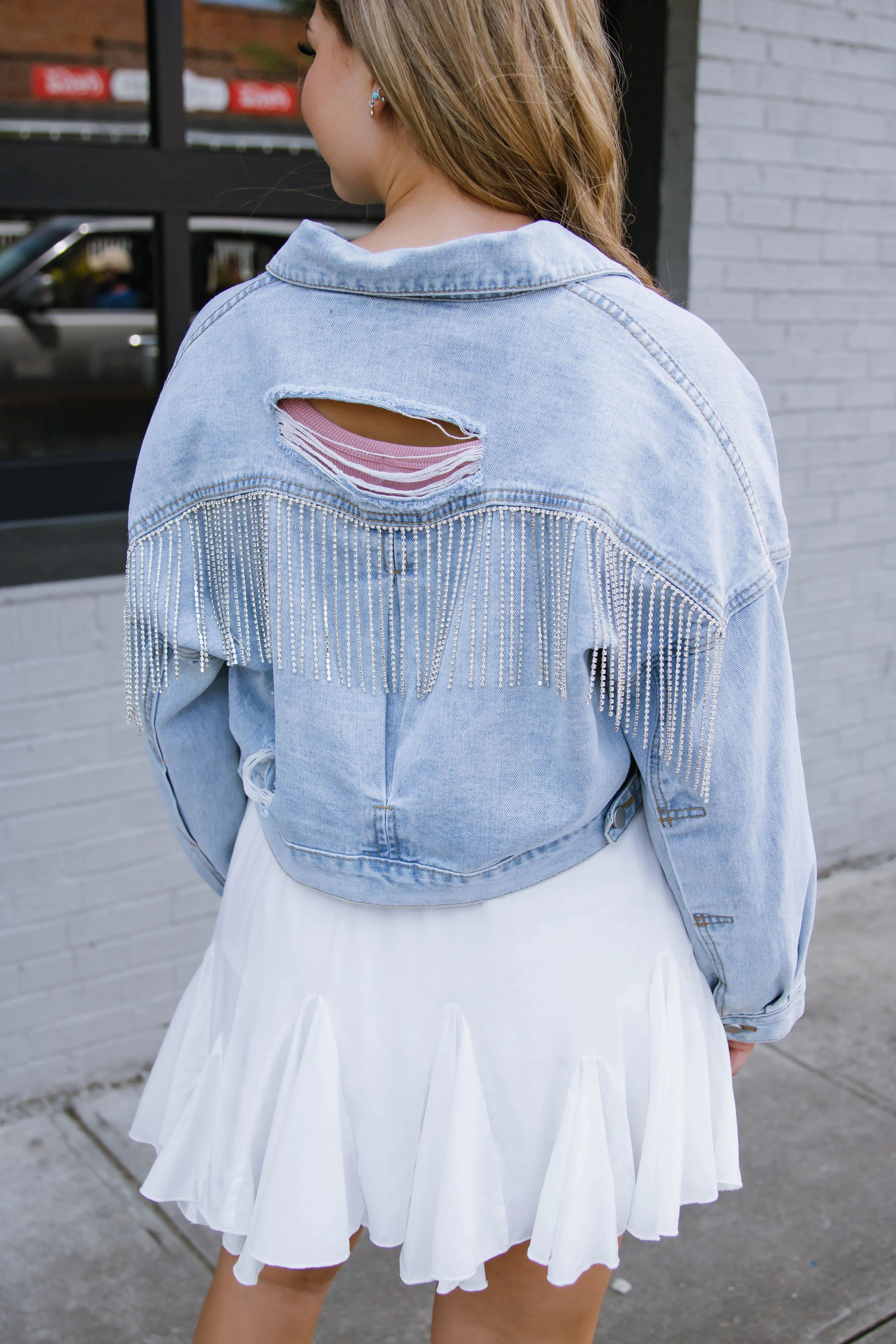 RESTOCK: Add A Little Sparkle Denim Jacket
